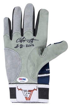 2012 Chipper Jones Game Used and Signed Mizuno Batting Glove (PSA/DNA & JT Sports)